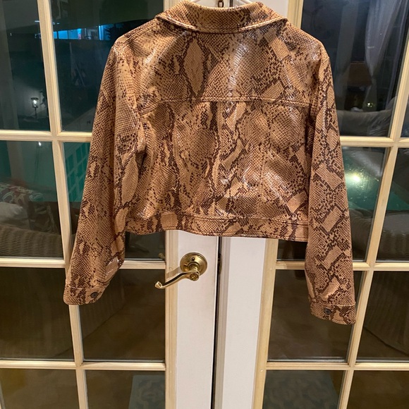 Anthropologie Reptile Print Women's Jacket🤎 - Picture 2 of 9